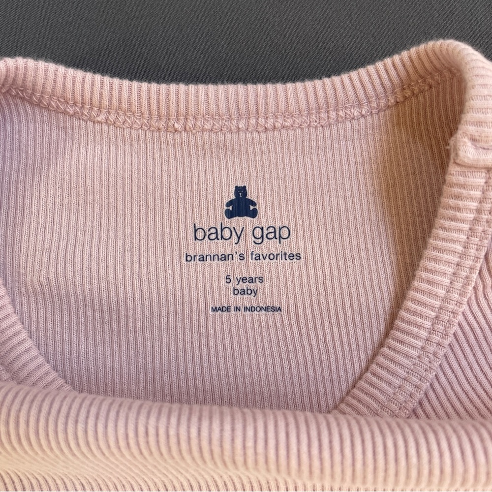GAP Light Pink Long Sleeve Tee for Kids - Picture 8 of 13